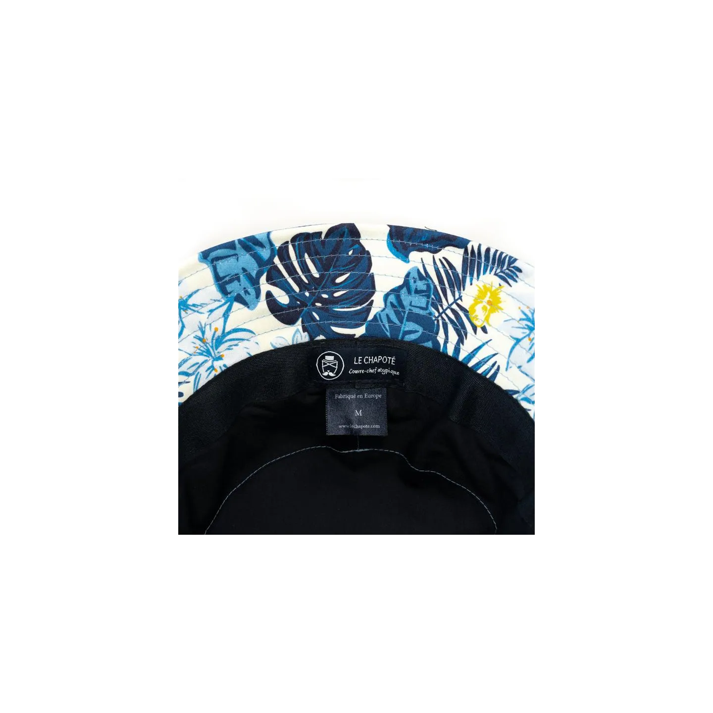 Bob Blue Jungle Coton Bleu - Le Chapoté Paris Reference : 12528 | Chapellerie Traclet