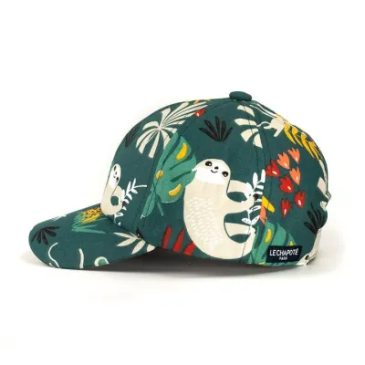 Casquette Baseball Enfant Paresseux Coton Vert - le Chapoté Paris Reference : 12532 | Chapellerie Traclet