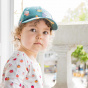 Kids' Green Cotton Sloth Baseball Cap - Le Chapoté Paris