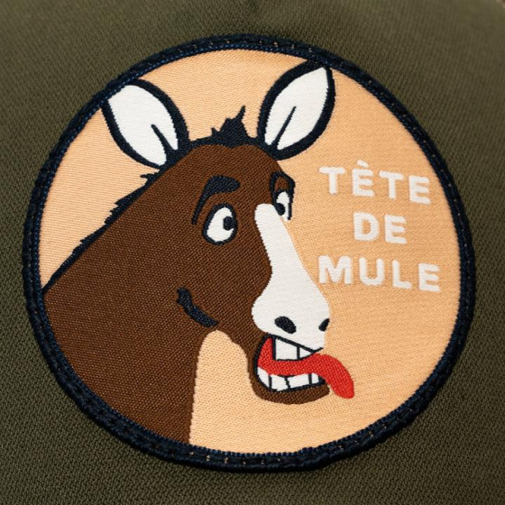 Stubborn Mule Cotton Olive Trucker Cap - le Chapoté Paris
