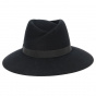 Occitane Wide-Brim Wool Felt Hat Black - Traclet