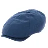 Casquette Huit Côtes Coton Marine - le Chapoté Paris Reference : 12537 | Chapellerie Traclet