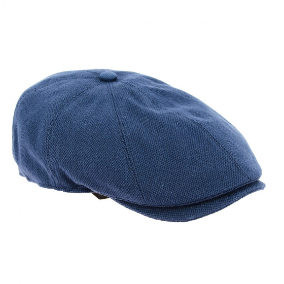 Eight-Panel Cotton Cap in Navy - Le Chapoté Paris