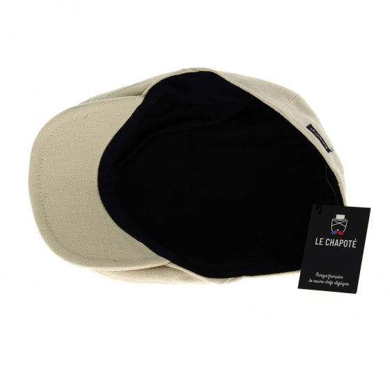 Casquette Huit Côtes Coton Naturel - le Chapoté Paris Casquette Huit Côtes Coton Naturel - le Chapoté Paris
