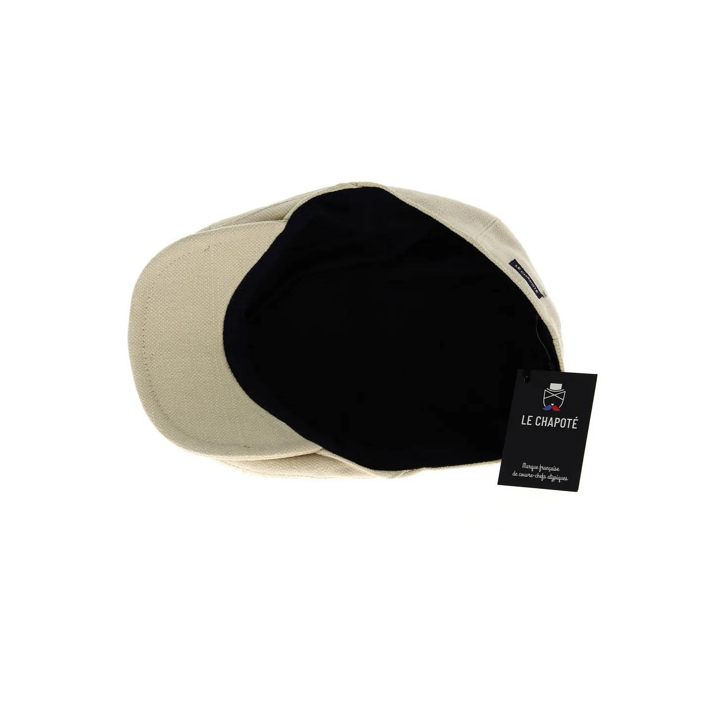 Casquette Huit Côtes Coton Naturel - le Chapoté Paris Reference : 12538 | Chapellerie Traclet