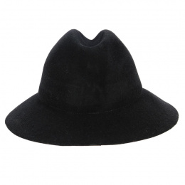Traveller Simple Black Wool Felt Hat - Kopka