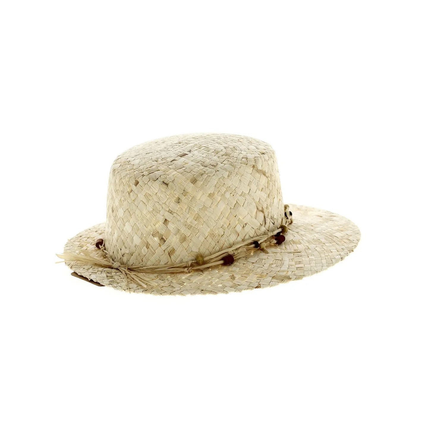 Sandrine Natural Straw Visor Cap - Traclet Reference: 12551 | Traclet Hat Shop