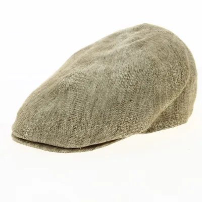 Casquette Bec de canard Léandro Chevron Lin - Traclet Reference : 12558 | Chapellerie Traclet