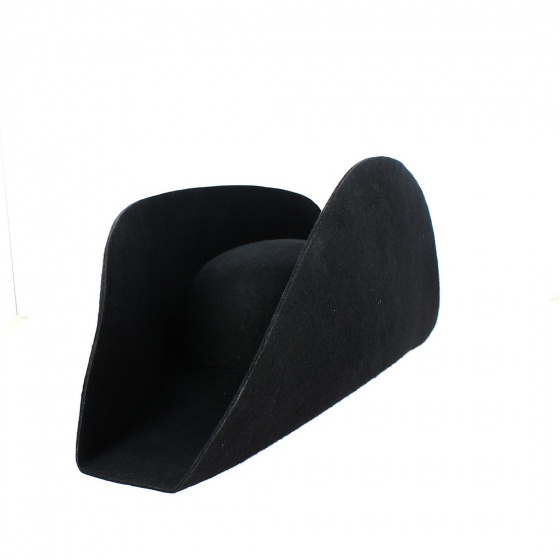 Bicorne Napoléon Feutre Laine Noir - Traclet Bicorne Napoléon Feutre Laine Noir - Traclet