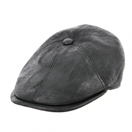 Casquette Hatteras Mendes Cuir Noir - Fléchet