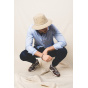 Tanzania Cotton Safari Hat Beige UPF 50+ - Crambes