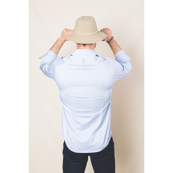 Tanzania Cotton Safari Hat Beige UPF 50+ - Crambes Tanzania Cotton Safari Hat Beige UPF 50+ - Crambes