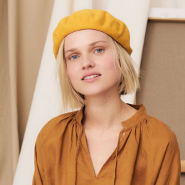 Yellow Mimosa beret - Laulhère