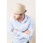 Trilby Belgrade Beige Cotton Hat - Crambes