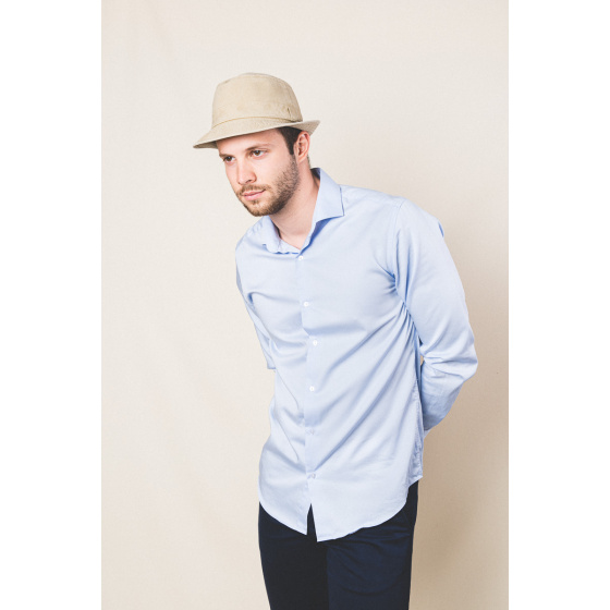 Chapeau Trilby Belgrade Coton Beige - Crambes Chapeau Trilby Belgrade Coton Beige - Crambes