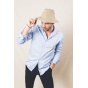 Beige Cotton Belgrade Trilby Hat - Crambes