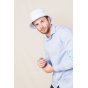 White Cotton Davos Bucket Hat - Crambes
