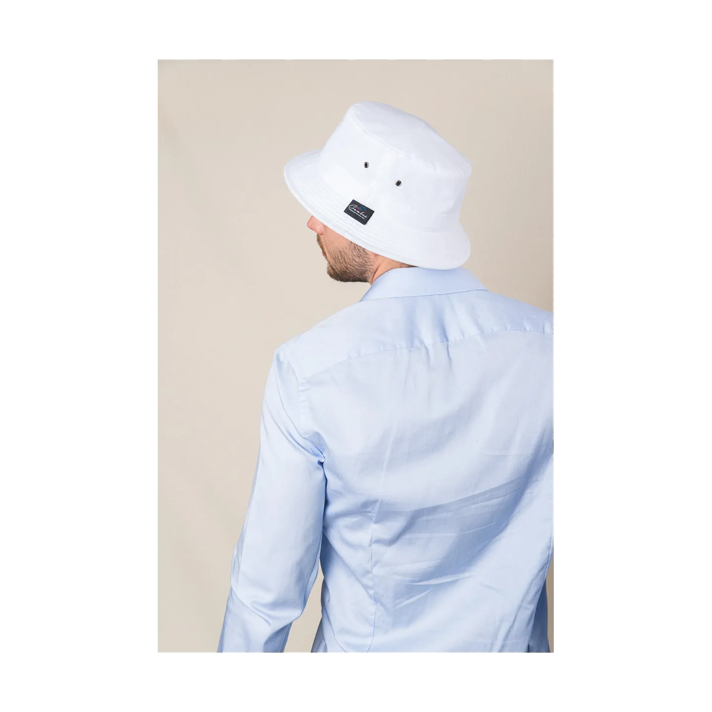 Davos White Cotton Bucket Hat - Crambes Reference: 11999 | Traclet Hat Shop