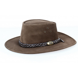 Chapeau Cuir Wallaroo Marron - Jacaru