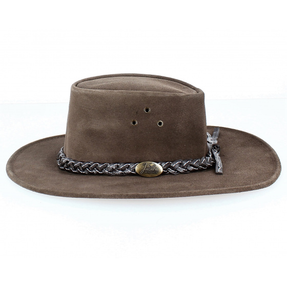 Chapeau Cuir Wallaroo Marron  - Jacaru Chapeau Cuir Wallaroo Marron  - Jacaru
