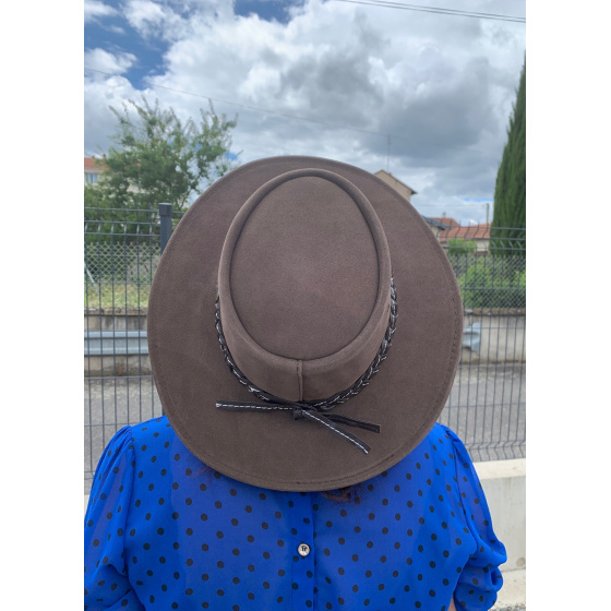 Chapeau Cuir Wallaroo Marron  - Jacaru Chapeau Cuir Wallaroo Marron  - Jacaru
