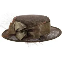 Chapeau de Cérémonie Carmen Marron - Traclet Reference : 12583 | Chapellerie Traclet