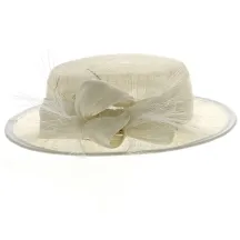 Chapeau de Cérémonie Carmen Blanc - Traclet Reference : 12584 | Chapellerie Traclet