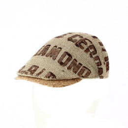 Brasília Duck Bill Cap Beige Jute Fabric - Traclet