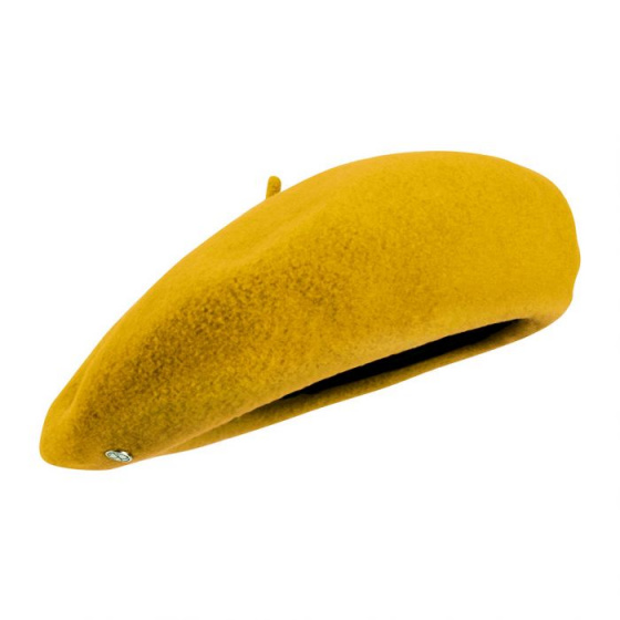 Authentic Turmeric Wool Beret - Heritage by Laulhère