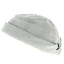 Bonnet Docker Cooper Souris Ramie Blanc Cassé - MTM Reference : 12610 | Chapellerie Traclet