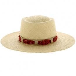 Chapeau Gambler Michele Panama Naturel - Crambes