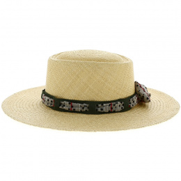 Michele Panama Natural Gambler Hat - Crambes