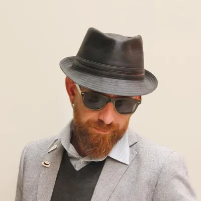 Chapeau Trilby Kairan Noir - Herman Reference : 7626 | Chapellerie Traclet