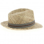 Dan Natural Straw Fedora Hat - Traclet