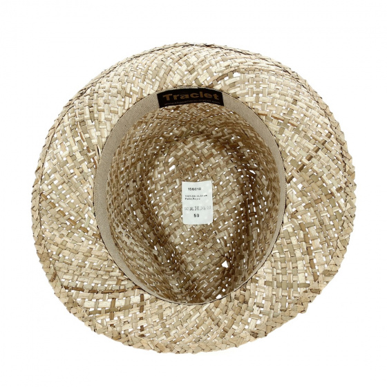 Chapeau Fedora Dan Paille Naturelle - Traclet