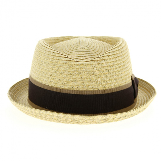 Chapeau PorkPie Indian Wells Papier Naturel - Traclet