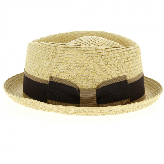 Natural Paper Indian Wells PorkPie Hat - Traclet