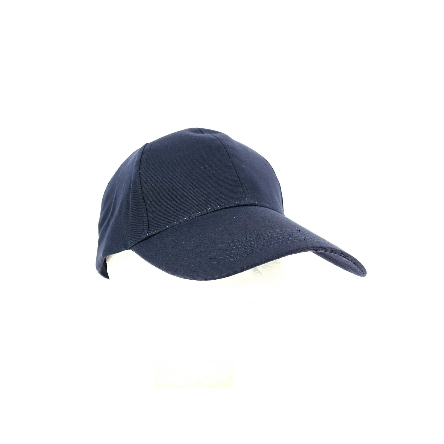 Casquette Baseball Grande Visière Uni Coton Marine - Traclet Reference : 12645 | Chapellerie Traclet