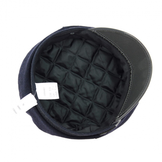 Camaret Crozon Navy Wool Sailor Cap - Traclet
