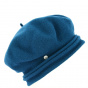 Chopin Héritage beret by Laulhère - Peacock Blue