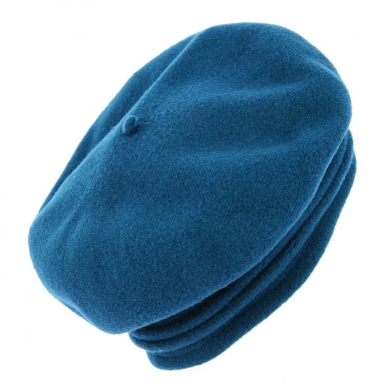 Béret Chopin Héritage par Laulhère - Bleu Paon