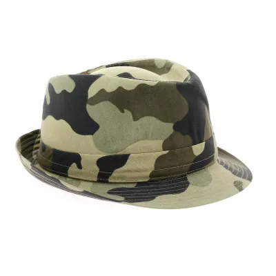 Chapeau trilby camouflage taille 57 Reference : 12694 | Chapellerie Traclet