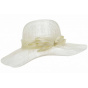 Enola Ivory Ceremonial Wide-Brimmed Hat