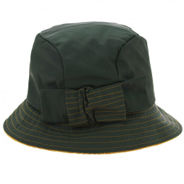 Green/mustard waterproof bucket hat Size 57