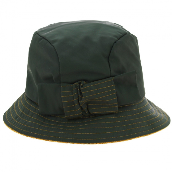 Green/mustard waterproof bucket hat Size 57