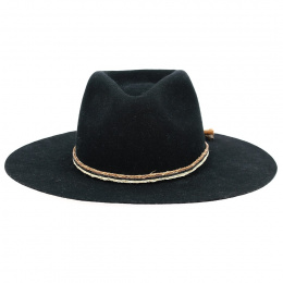 Chapeau Fedora Shanon Feutre Laine Noir - Brixton