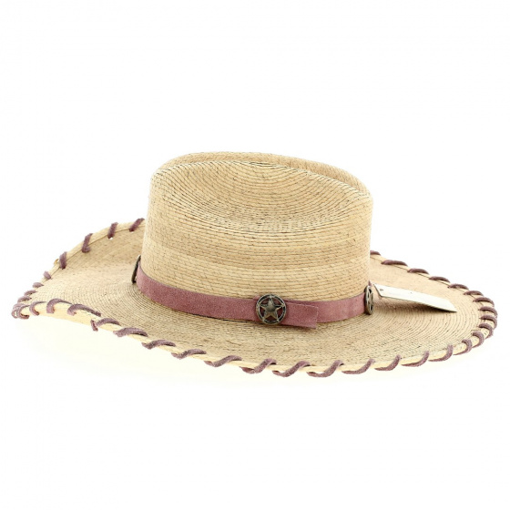 Chapeau Cowboy Sweet Sensation Paille Rose - Bullhide