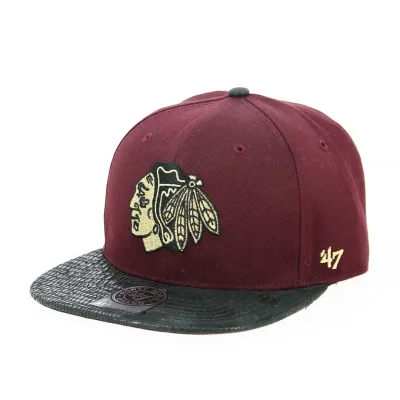 Casquette Strapback Manta Chicago Blackhawks Bordeaux - 47 Brand Reference : 12737 | Chapellerie Traclet