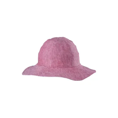 Women's Reversible Wide-Brimmed Hat Edma Linen - MTM Reference: 12742 | Traclet Hat Shop
