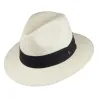 Chapeau Safari en Paille Toyo avec Bandeau Noir